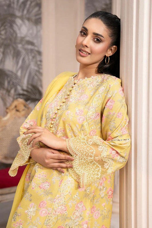 Ellena - 3-PC Stitched Embroidered Suit