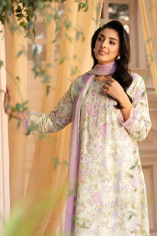 Ellena - 3-PC Stitched Embroidered Suit