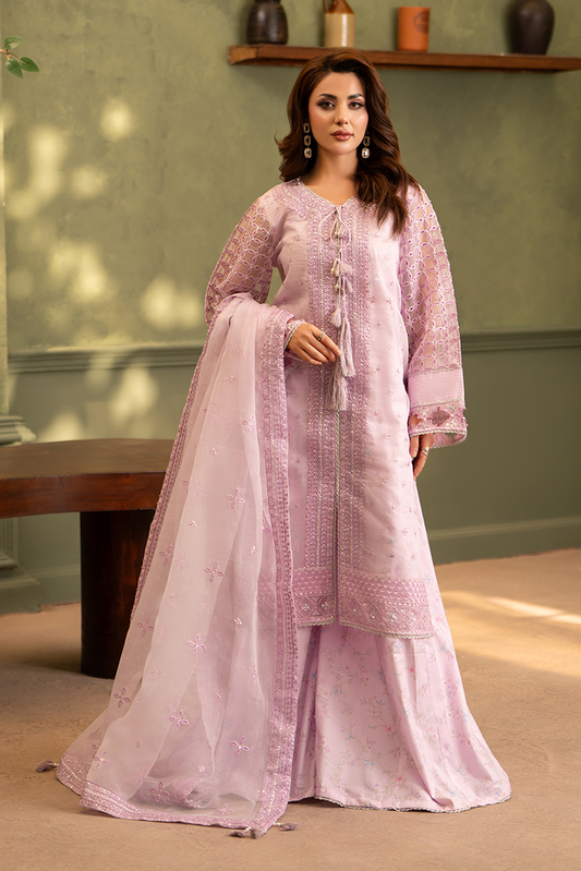 Ellena - 3-PC Stitched Embroidered Suit