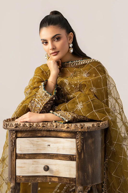 Ellena - 3-PC Stitched Embroidered Suit