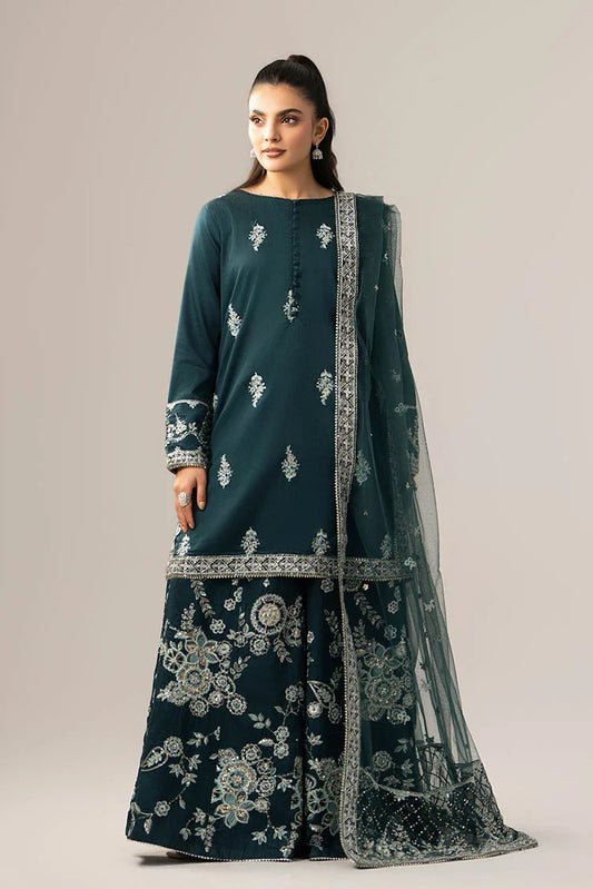 Ellena - 3-PC Stitched Embroidered Suit