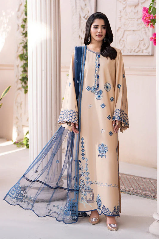 Ellena - 3-PC Stitched Embroidered Suit
