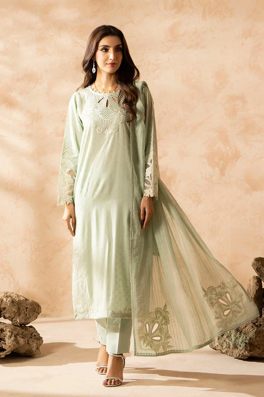Ellena - 3-PC Stitched Embroidered Suit
