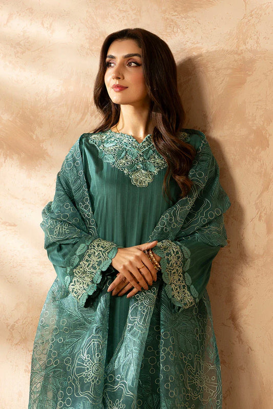 Ellena - 3-PC Stitched Embroidered Suit