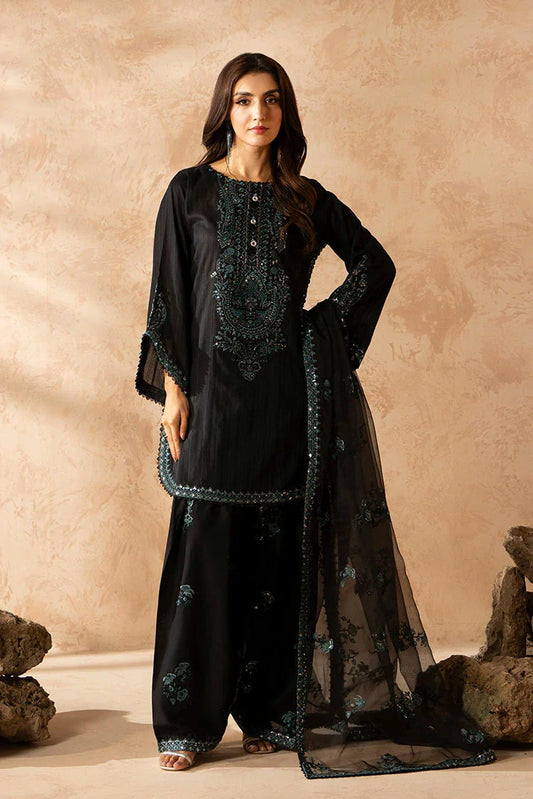 Ellena - 3-PC Stitched Embroidered Suit