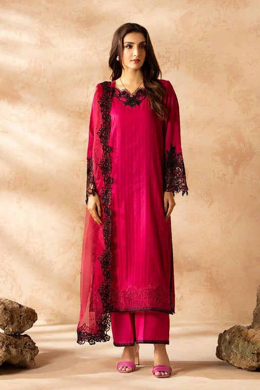 Ellena - 3-PC Stitched Embroidered Suit