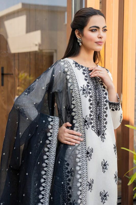 Ellena - 3-PC Stitched Embroidered Suit