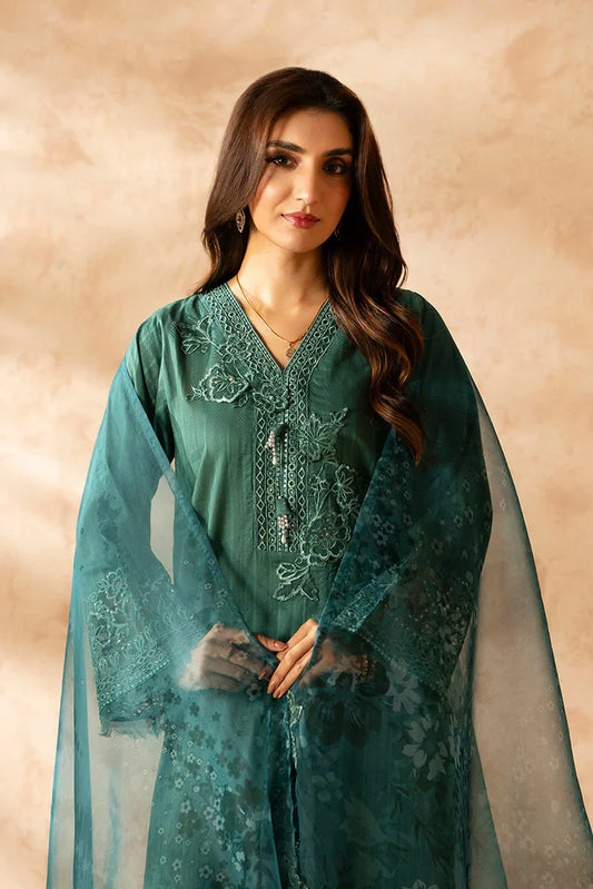 Ellena - 3-PC Stitched Embroidered Suit