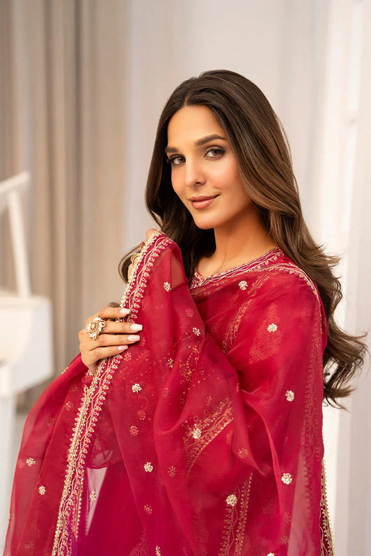 Ellena - 3-PC Stitched Embroidered Suit