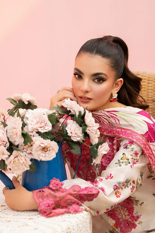 Ellena - 3-PC Stitched Embroidered Suit