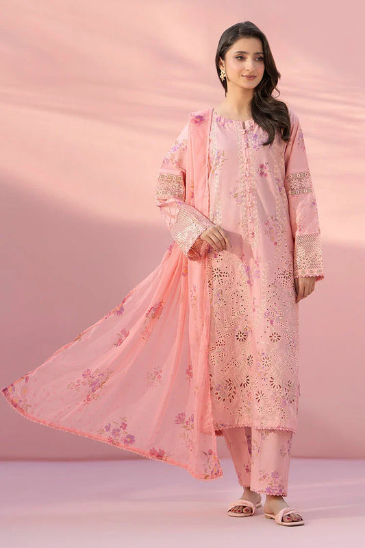 Ellena - 3-PC Stitched Embroidered Suit