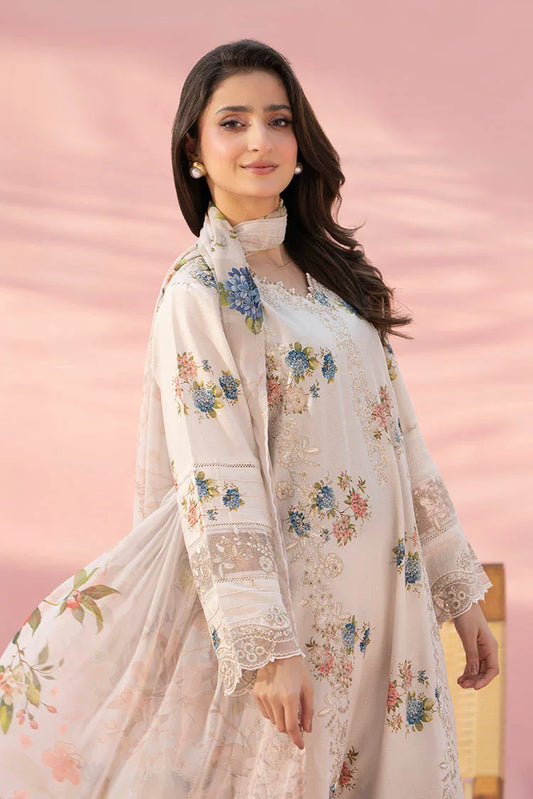 Ellena - 3-PC Stitched Embroidered Suit