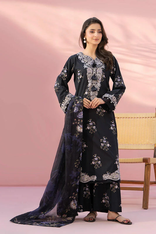 Ellena - 3-PC Stitched Embroidered Suit