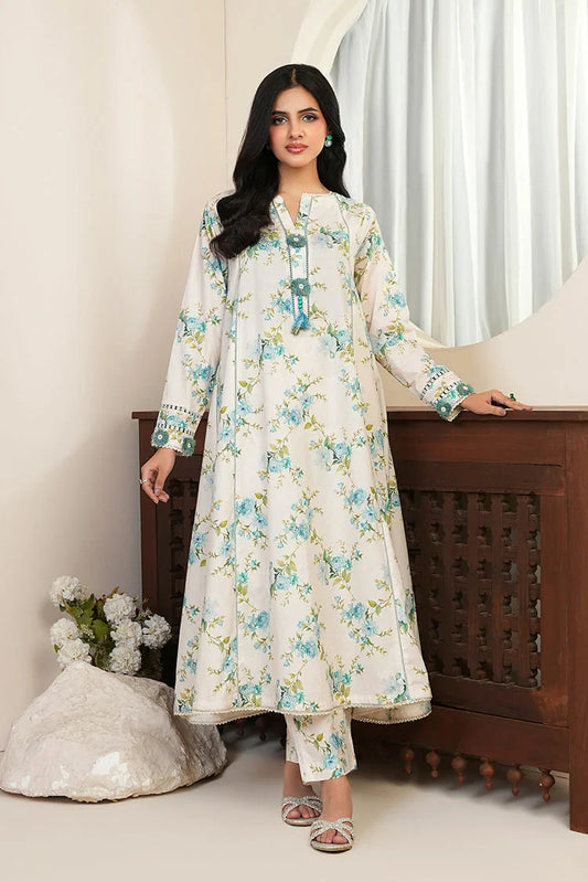 Ellena - 2-PC Stitched Printed Suit