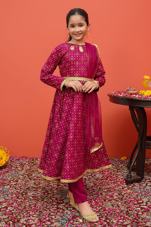 Picture of <!--bxo-->Modest - Cambric Printed 3 Piece Suit - 8195 - Available at Raja Sahib