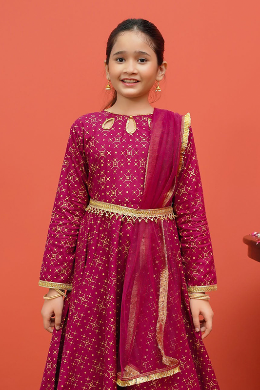 Picture of <!--bxo-->Modest - Cambric Printed 3 Piece Suit - 8195 - Available at Raja Sahib