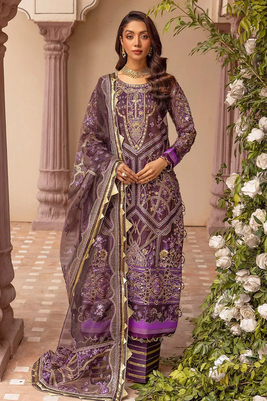 Picture of Tessa - Gul e Tar - Malika Jaan (D-01 Purple) - Available at Raja Sahib