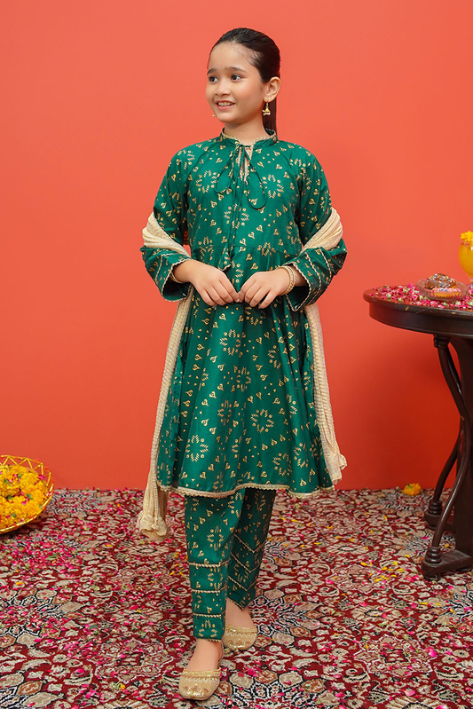 Picture of <!--bxm-->Modest - Cambric Printed 3 Piece Suit - 8525 - Available at Raja Sahib