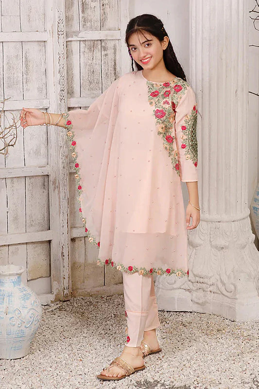 Picture of <!--bpf-->Modest - Pearl Cape Shirt - Peach - Available at Raja Sahib