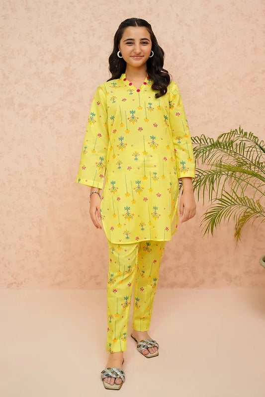 Picture of <!--bmy-->Modest - Yellow Lily - 2 Piece - Available at Raja Sahib