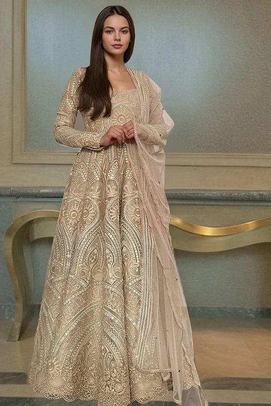 Threads & Motifs - Embroidered Maxi - 9535