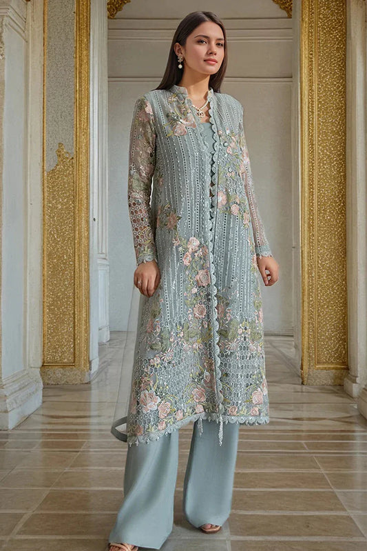 Threads & Motifs - Embroidered Front Open Jacket - 9610