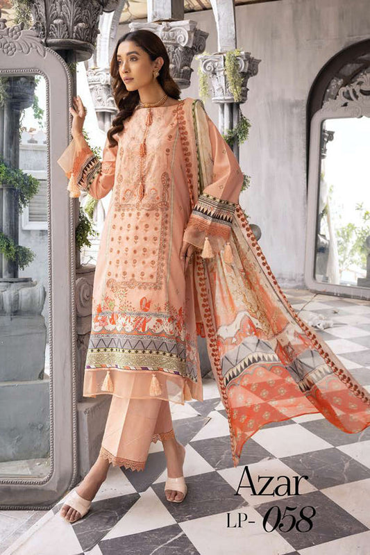 Picture of <!--jp-->Lala - LP 058 Celebre Embroidered Lawn Collection - Available at Raja Sahib