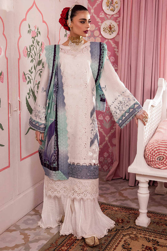 Picture of <!--rp-->Nureh - NS 112 Maya Embroidered Dobby Lawn Collection Vol 1 - Available at Raja Sahib