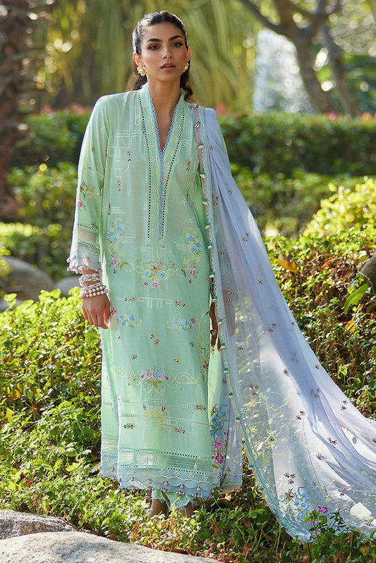 Picture of <!--byp-->Farah Talib Aziz - FTA 11 MISORA MINT Suay Luxury Lawn Collection - Available at Raja Sahib