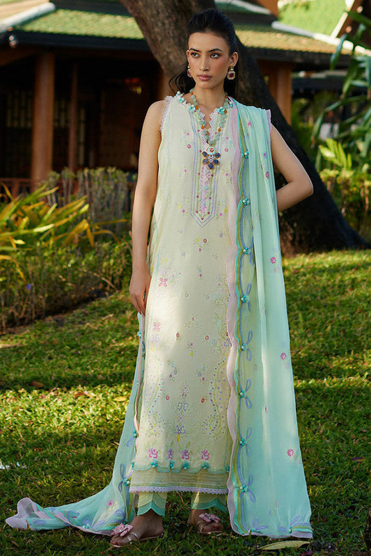 Picture of <!--byo-->Farah Talib Aziz - FTA 12 VAIA YELLOW Suay Luxury Lawn Collection - Available at Raja Sahib