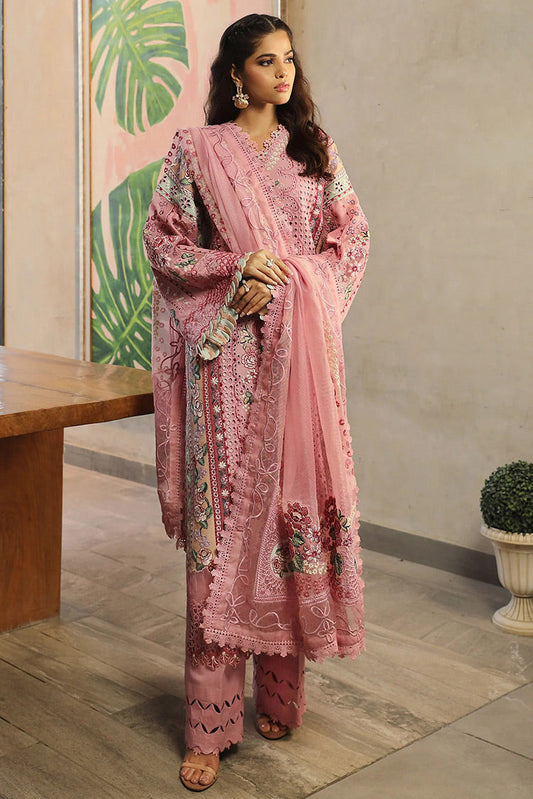 Picture of <!--adp-->Maryam Hussain - L24-10 CORAL Meer Luxury Lawn Collection - Available at Raja Sahib