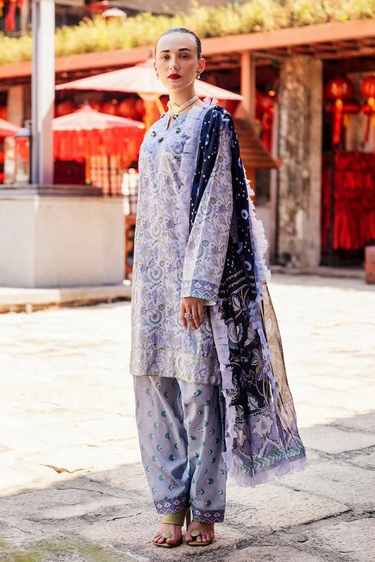 Picture of <!--acp-->Roheenaz - RNB-03A Afsaneh Taneez Block Printed Lawn Collection - Available at Raja Sahib