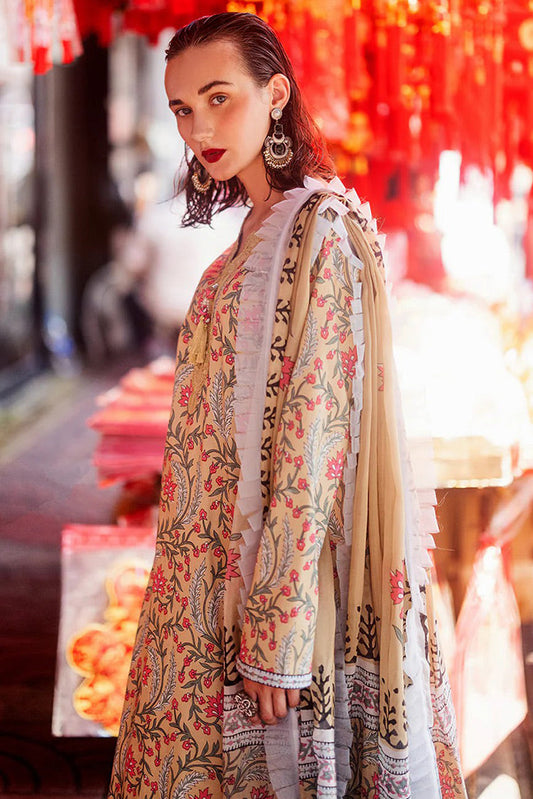 Picture of <!--nq-->Roheenaz - RNB-08A Zara Taneez Block Printed Lawn Collection - Available at Raja Sahib