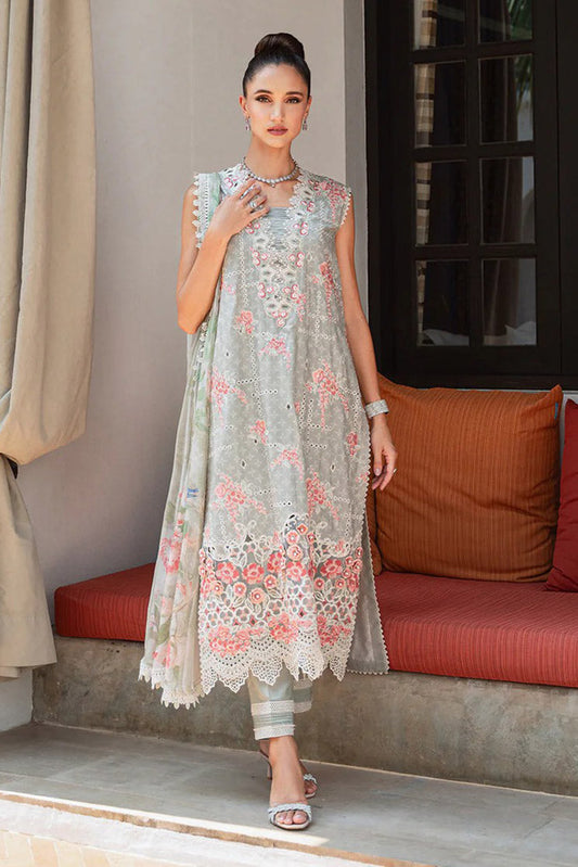 Picture of <!--bgn-->Saira Rizwan - SRLL2 24 11 LUNA Luxury Lawn Collection Vol 2 - Available at Raja Sahib