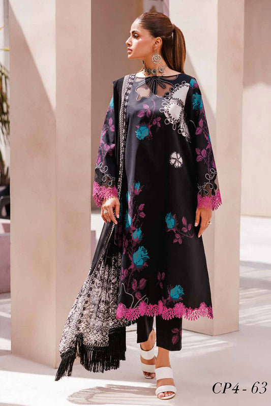 Picture of <!--nj-->Charizma - CP4-63 C Prints Black Printed Lawn Edition Vol 7 - Available at Raja Sahib