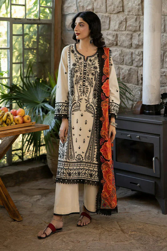 Picture of Asim Jofa - Winter Collection - AJUW-26 EMBROIDERED VISCOSE 3 Pcs - Unstitched - Available at Raja Sahib