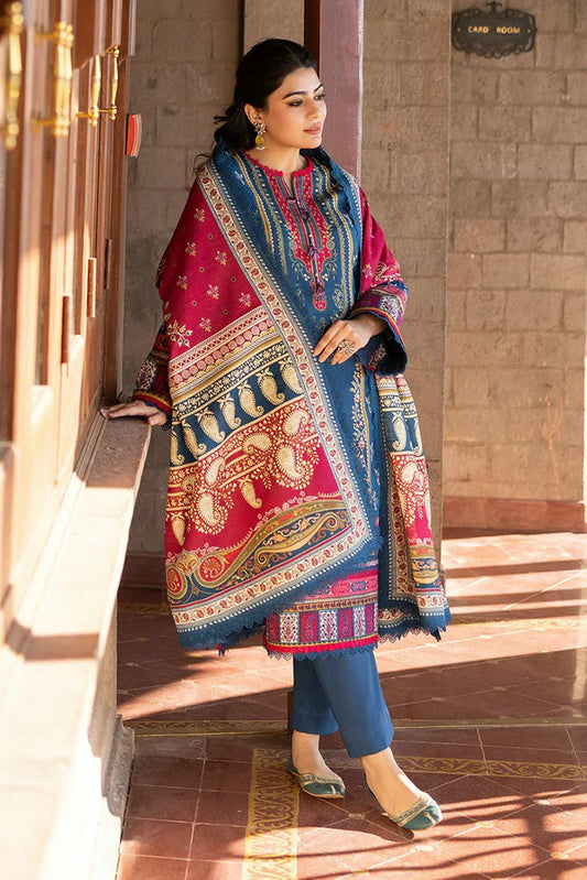 Picture of Asim Jofa - Winter Collection - AJUW-53 PRINTED KHADDAR 3 Pcs - Unstitched - Available at Raja Sahib