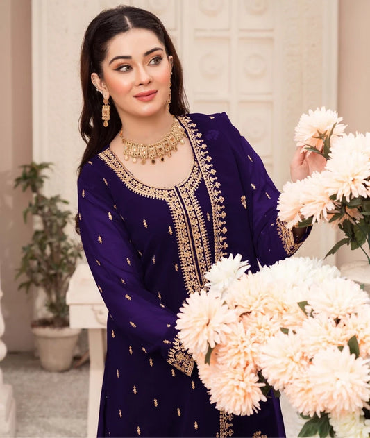 Abaan Zohan - Ada - Purple - 3 Piece