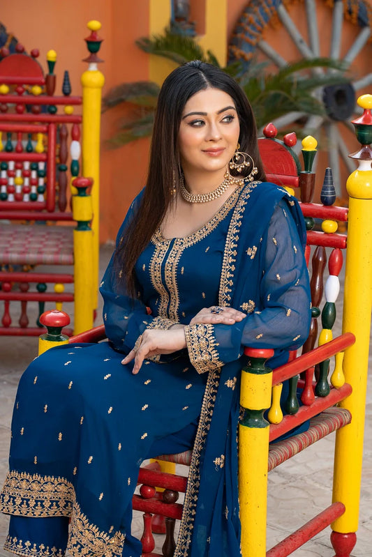 Abaan Zohan - Ada - Peacock - 3 Piece