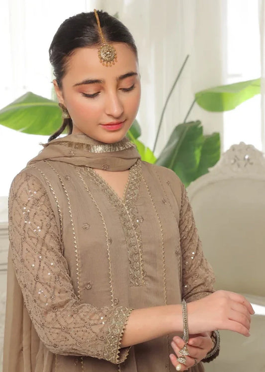 Abaan Zohan - Kashish - Kids Brown - 3 Piece