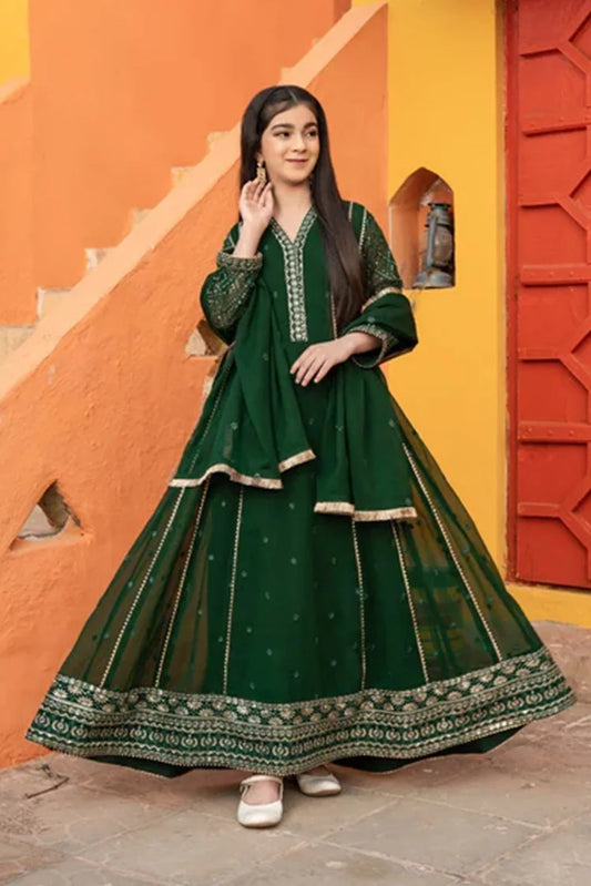 Abaan Zohan - Kashish - Kids Kaai Green - 3 Piece