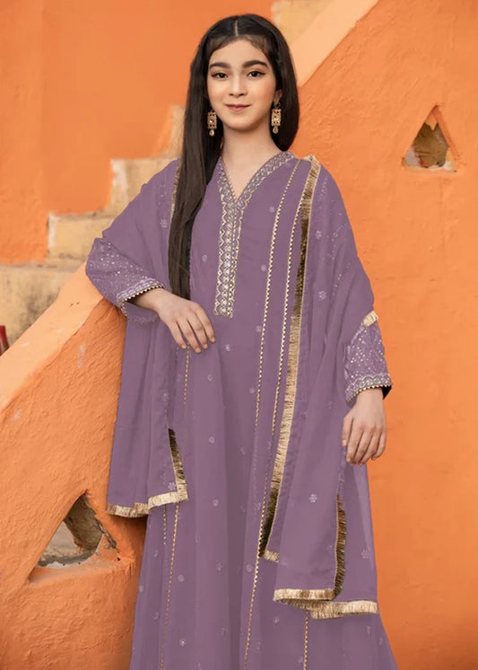 Abaan Zohan - Kashish - Kids Lilac - 3 Piece