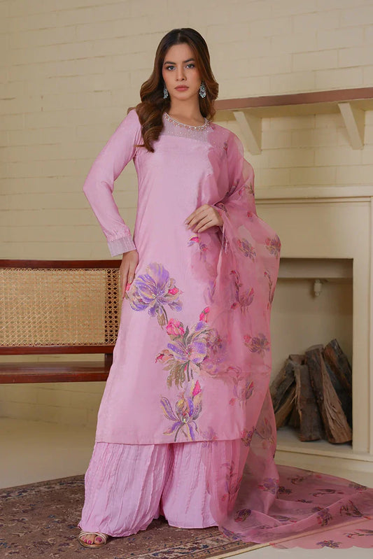 Picture of Amber Imran - Velvet Edition - Soft Petal - Available at Raja Sahib