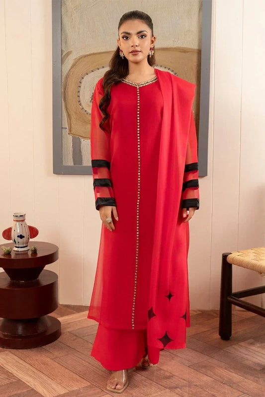Picture of <!--abl-->Stitch Vibes - Basic Wear Pret - 4 PC - Pink Embellished Dress - Available at Raja Sahib