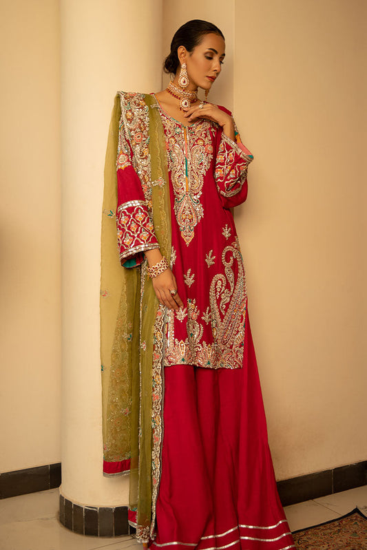 Picture of <!--uw-->Ahmad Raza - Aaghaz Pret Collection - Henna - Available at Raja Sahib