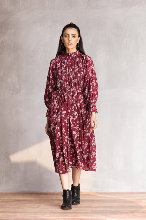 Ellena - Western Georgette Dress