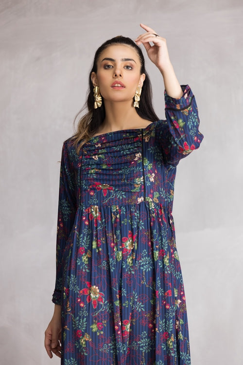 Ellena - Western Georgette Dress