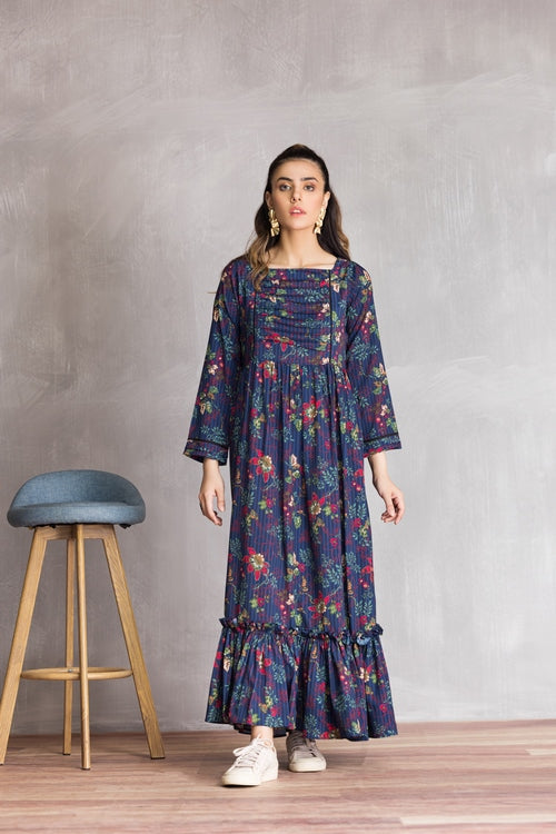 Ellena - Western Georgette Dress