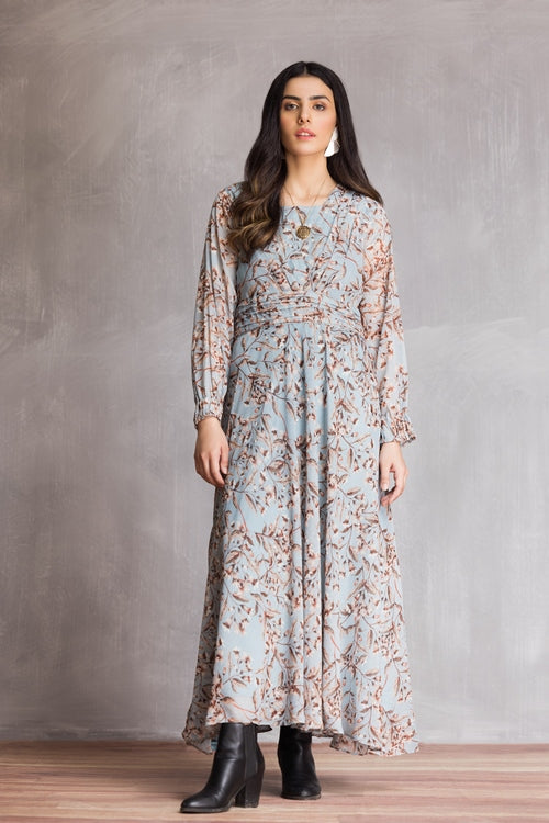 Ellena - Western Chiffon Dress