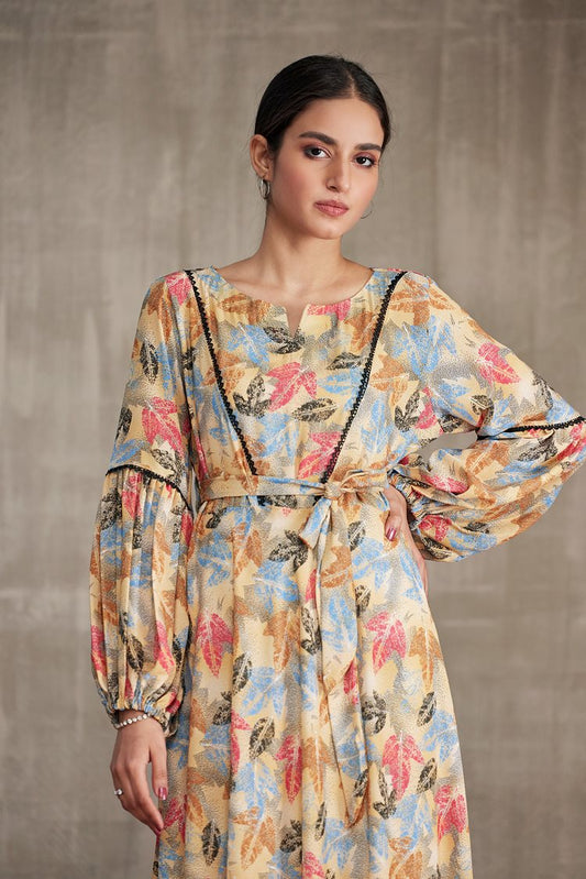 Picture of <!--cai-->Ellena - Western Georgette Dress - Available at Raja Sahib